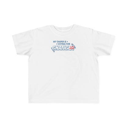 My Diaper Is Voting For Change - Toddler T-Shirt