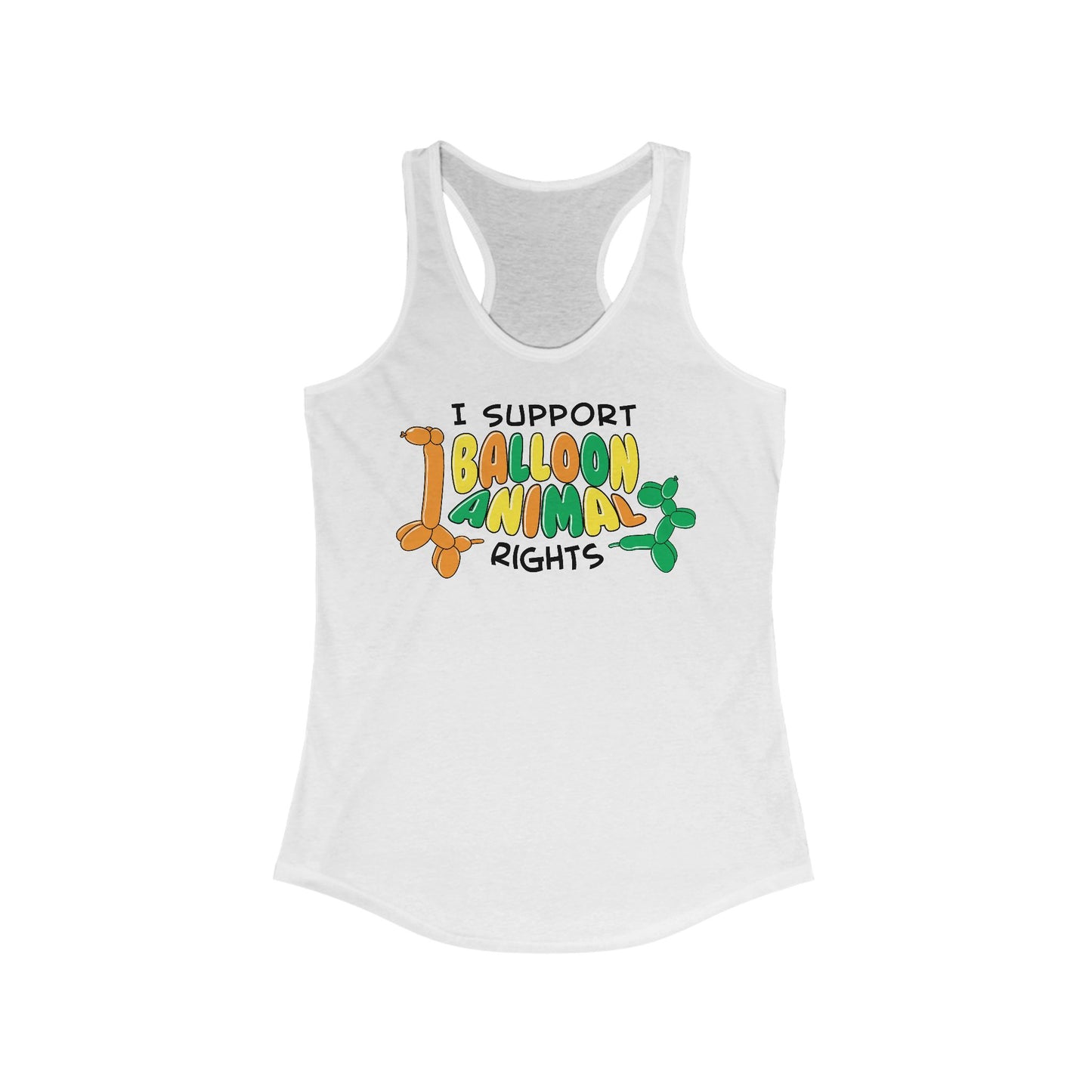 I Support Balloon Animal Rights - Women’s Racerback Tank