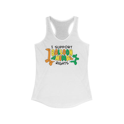 I Support Balloon Animal Rights - Women’s Racerback Tank