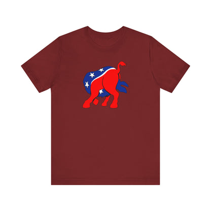 Democratic Donkey (Head Up Its Ass) - Men's T-Shirt