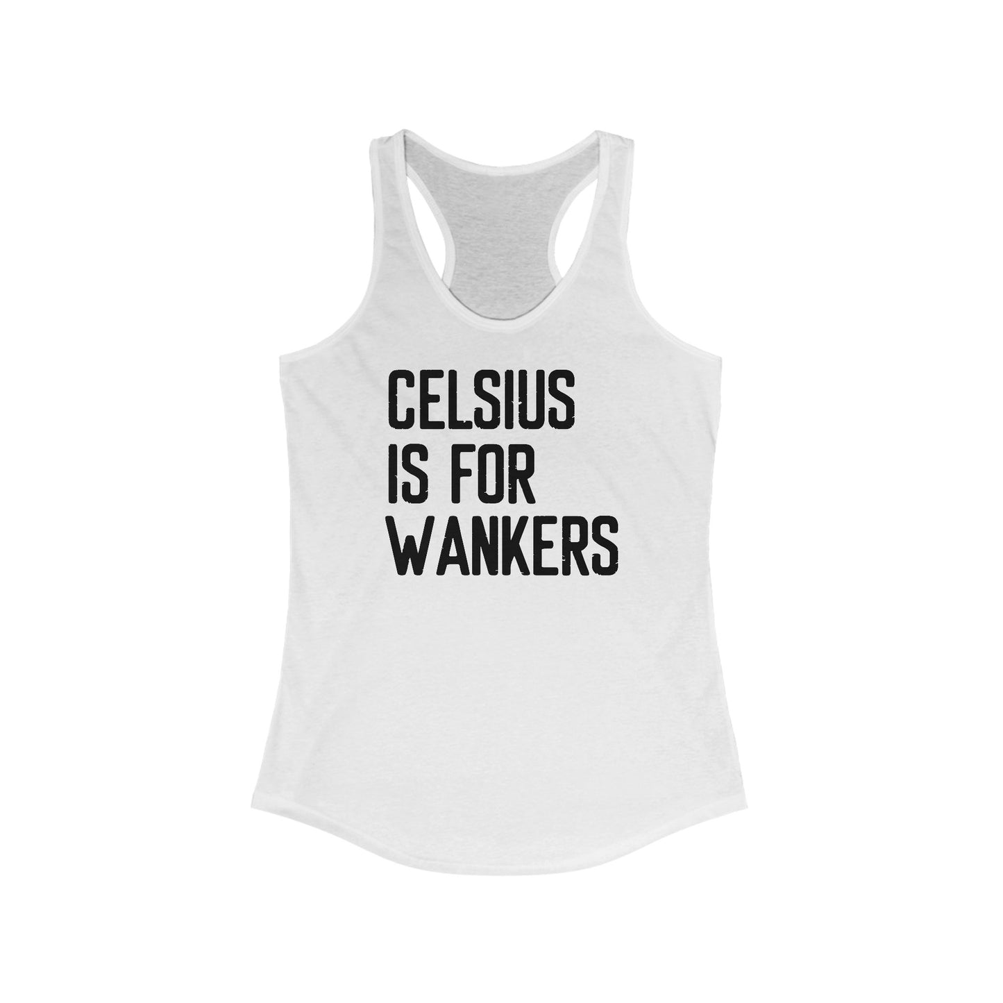 Celsius Is For Wankers - Women's Racerback Tank