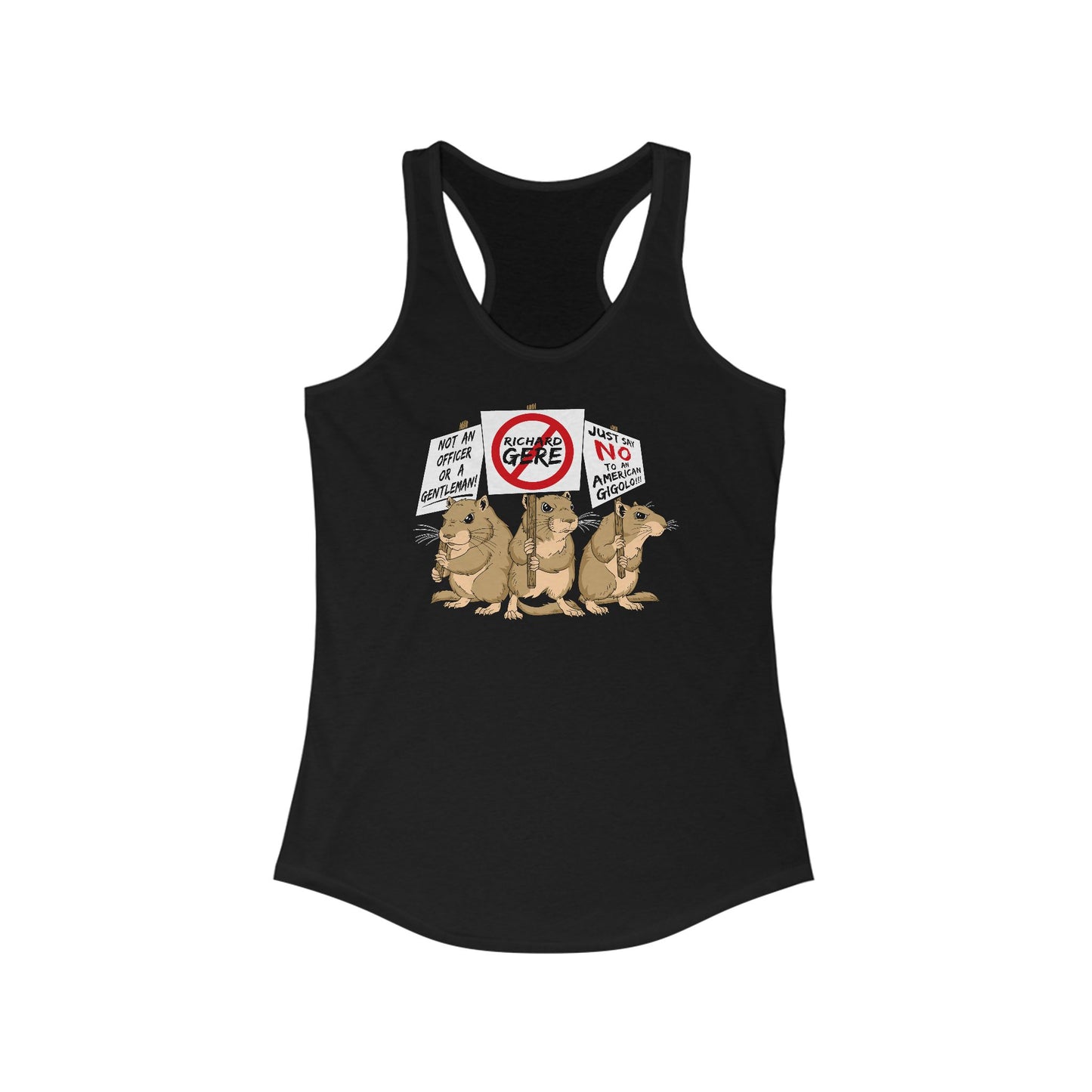 Gerbil Protest (Richard Gere) - Women’s Racerback Tank