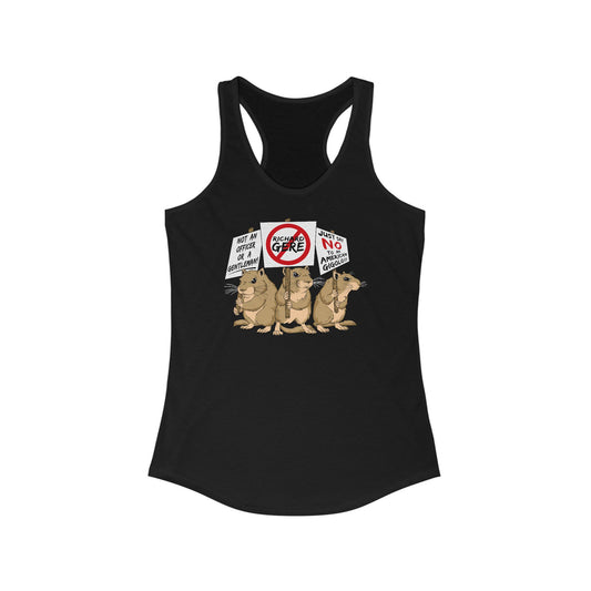 Gerbil Protest (Richard Gere) - Women’s Racerback Tank