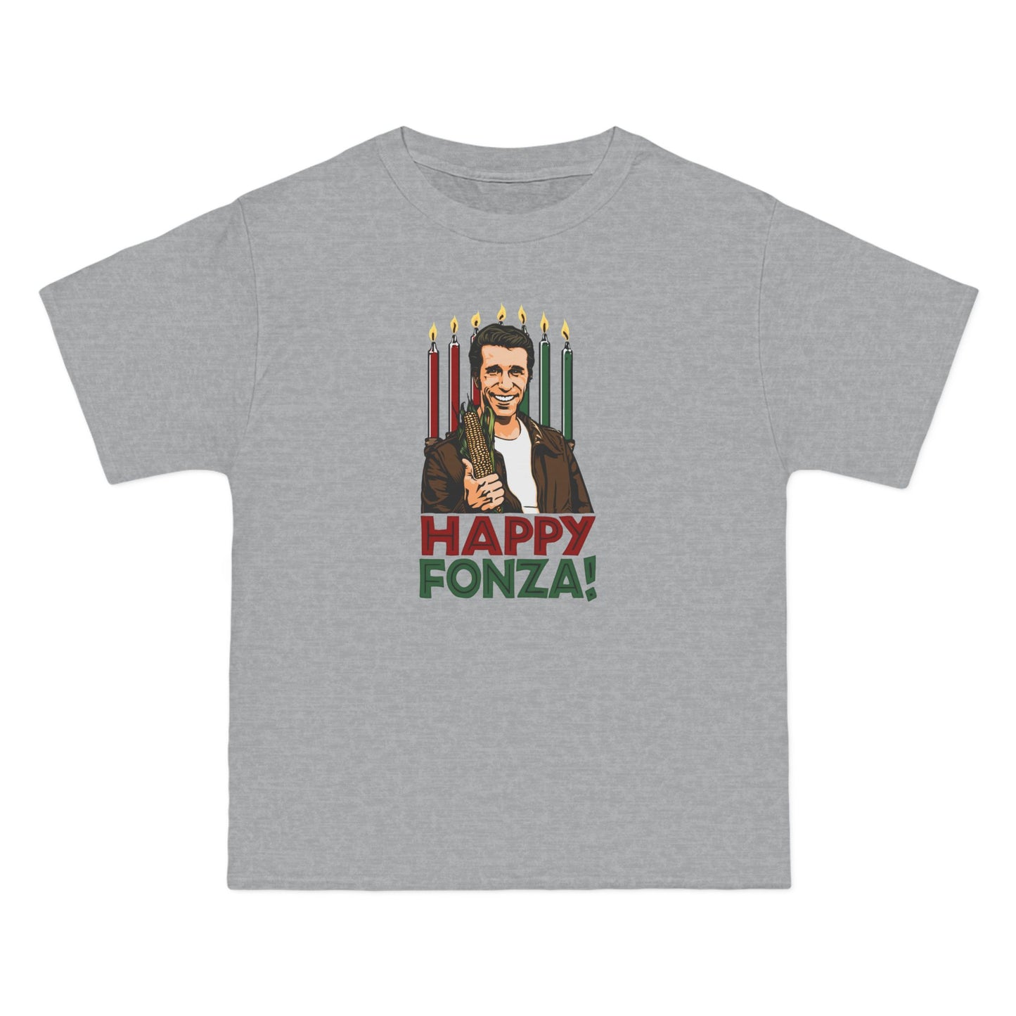 Happy Fonza! - Men's Heavyweight T-Shirt