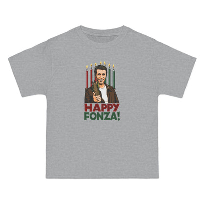Happy Fonza! - Men's Heavyweight T-Shirt