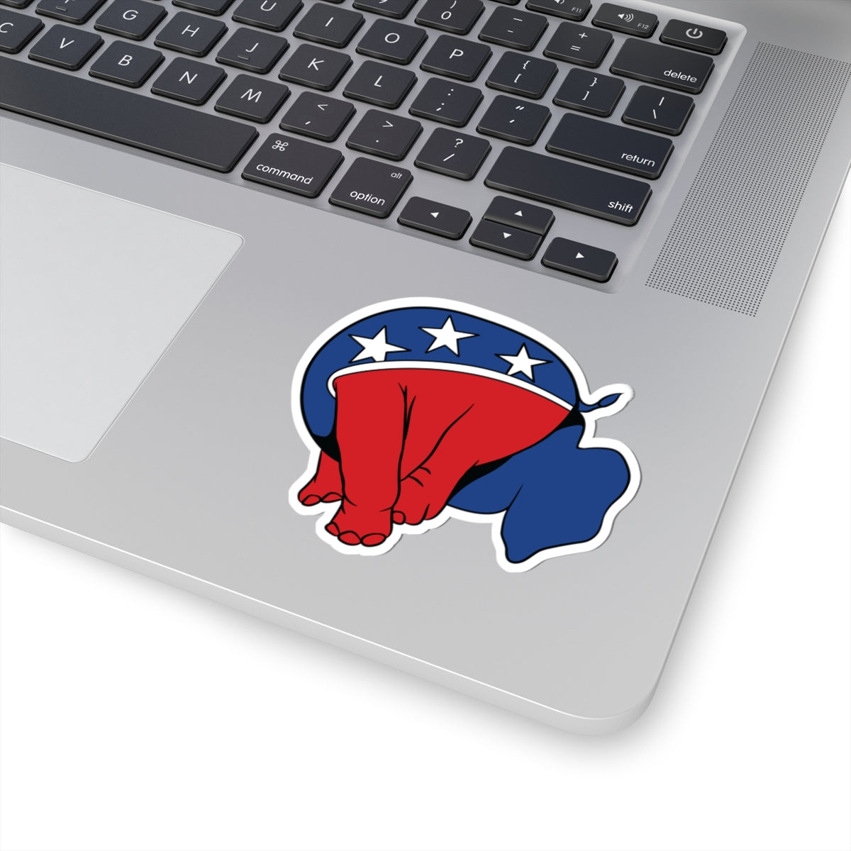 Republican Elephant (Head Up It's Ass) - Kiss-Cut Sticker