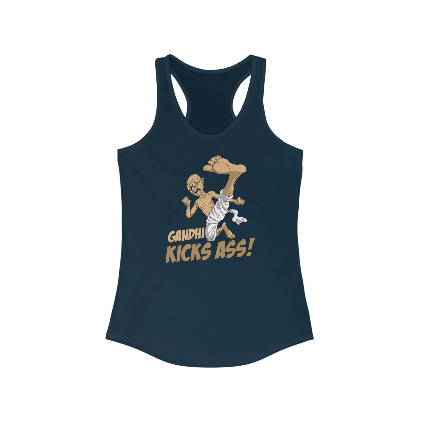 Gandhi Kick Ass - Women's Racerback Tank