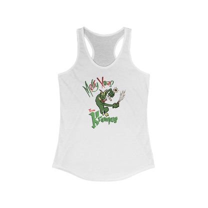 Merry Xmas From Krampus - Women’s Racerback Tank