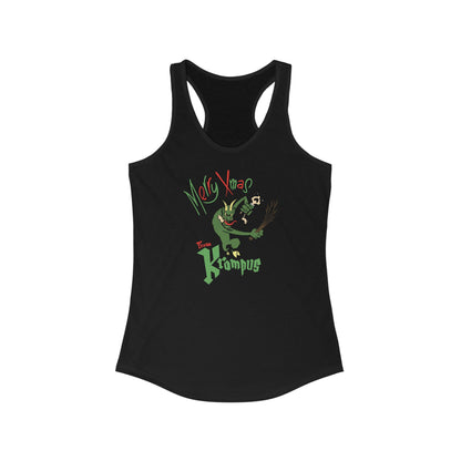 Merry Xmas From Krampus - Women’s Racerback Tank