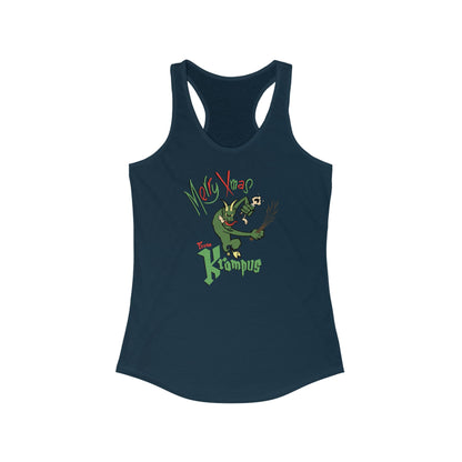 Merry Xmas From Krampus - Women’s Racerback Tank