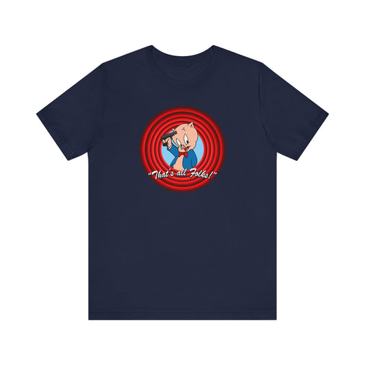 That's All Folks (Porky Pig)  - Men's T-Shirt