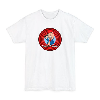 That's All Folks (Porky Pig) - Men's Tall T-Shirt