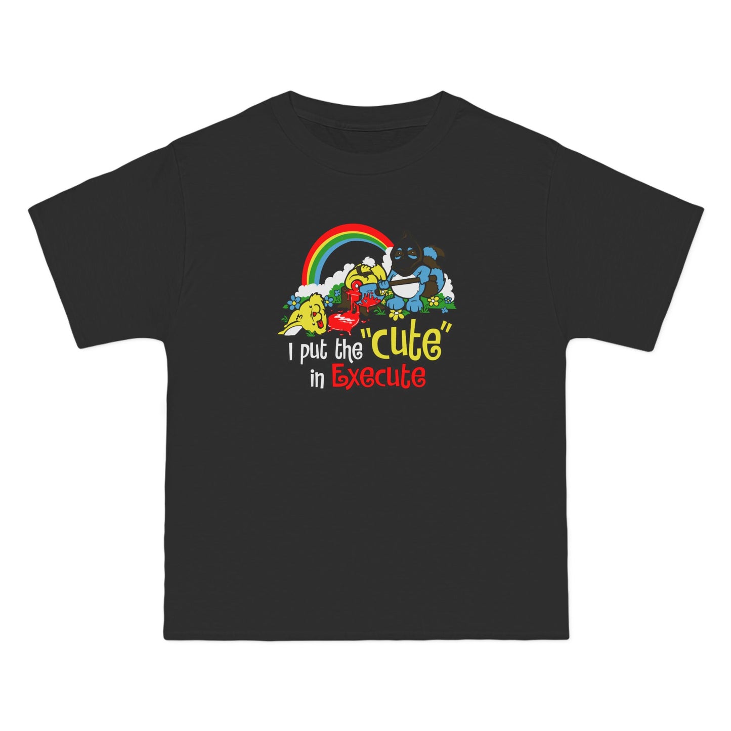 I Put The Cute In Execute - Men's Heavyweight T-Shirt