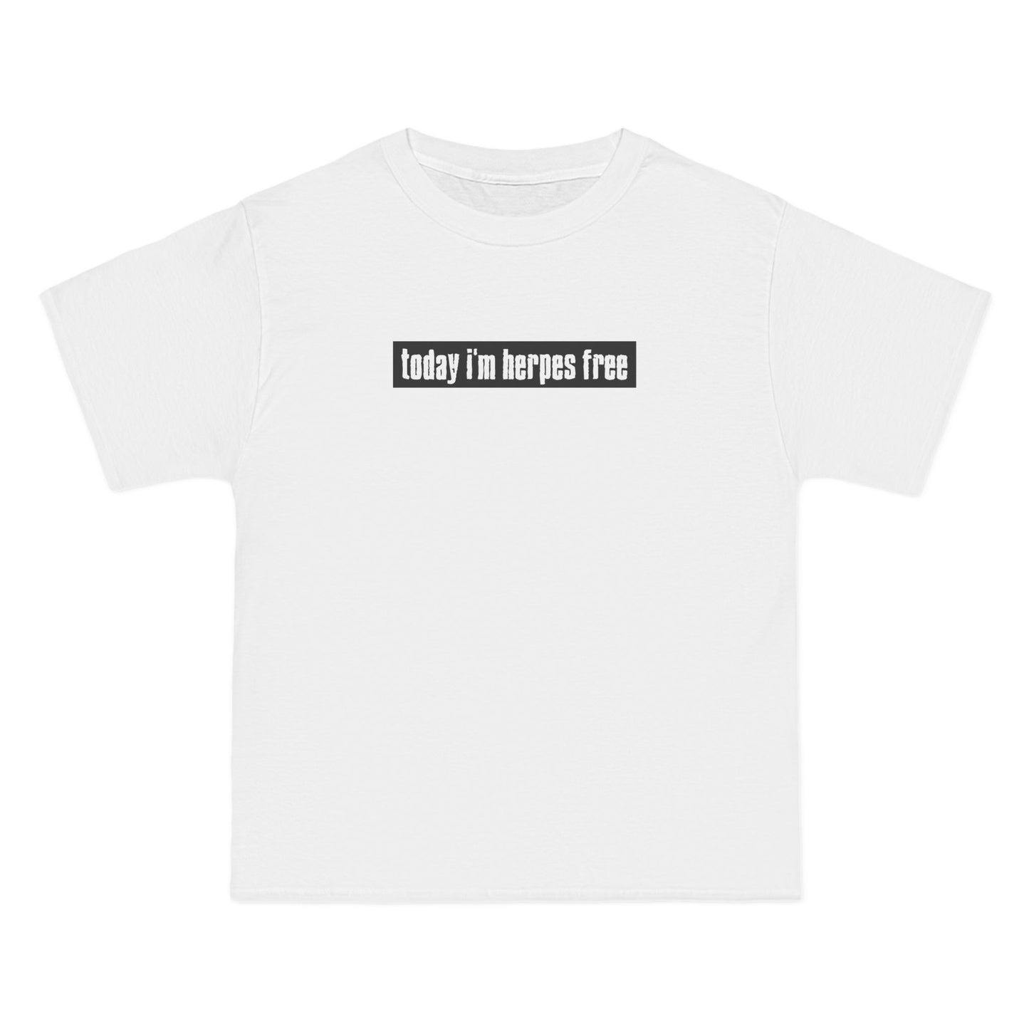 Today I'm Herpes Free - Men's Heavyweight T-Shirt