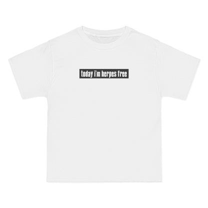 Today I'm Herpes Free - Men's Heavyweight T-Shirt