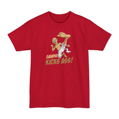 Gandhi Kick Ass - Men's Tall T-Shirt