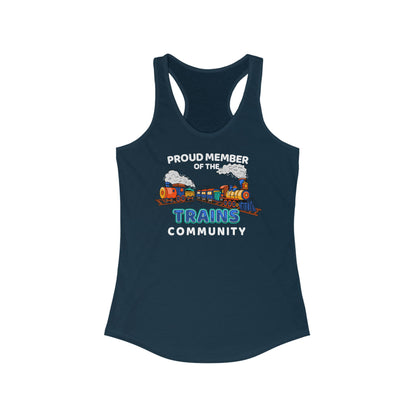 Proud Member Of The Trains Community - Women's Racerback Tank