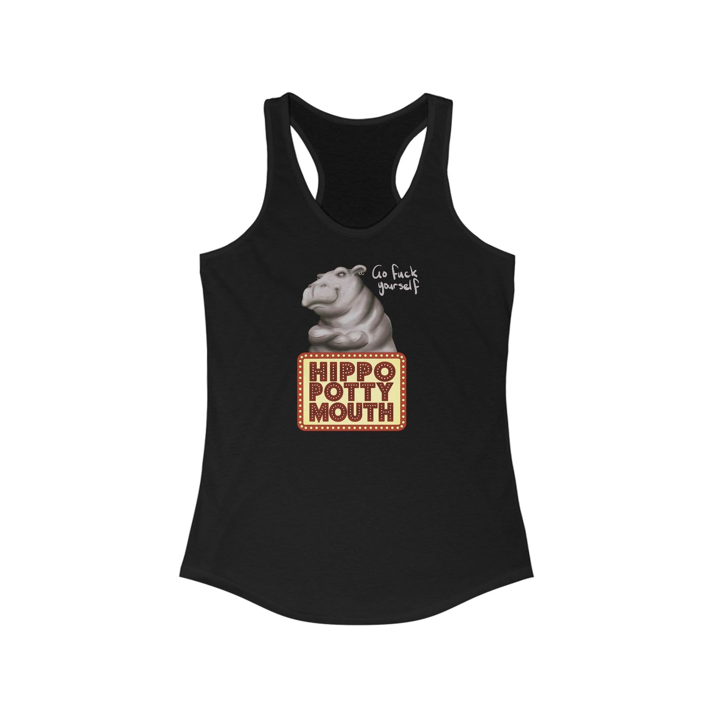 Hippopottymouth - Women's Racerback Tank
