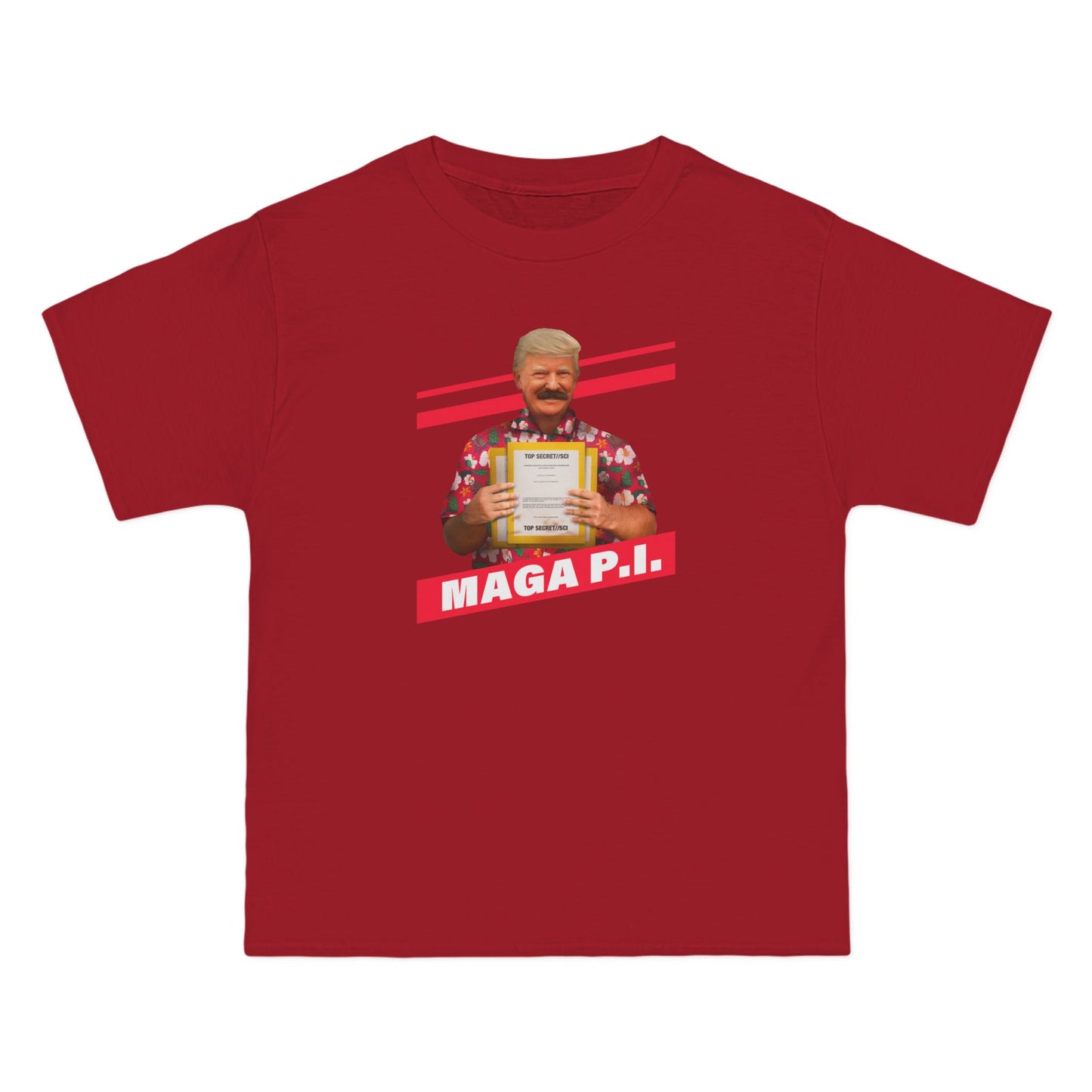 Maga P.I. (Donald Trump) - Men's Heavyweight T-Shirt