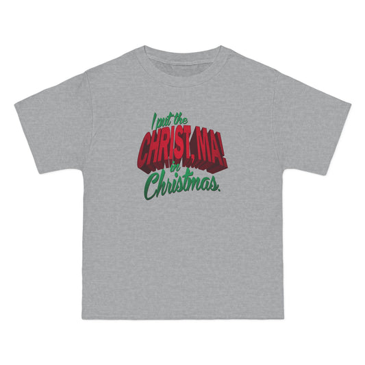 I Put The Christ Ma! In Christmas. - Men's Heavyweight T-Shirt
