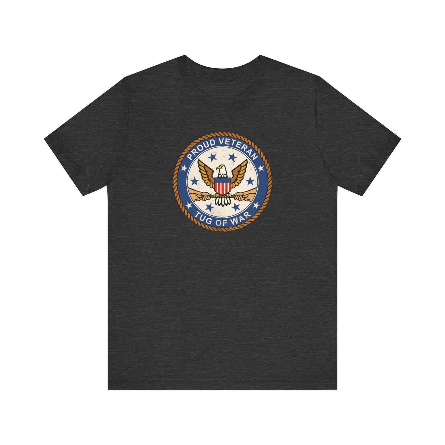 Proud Veteran (Tug Of War) - Men's T-Shirt