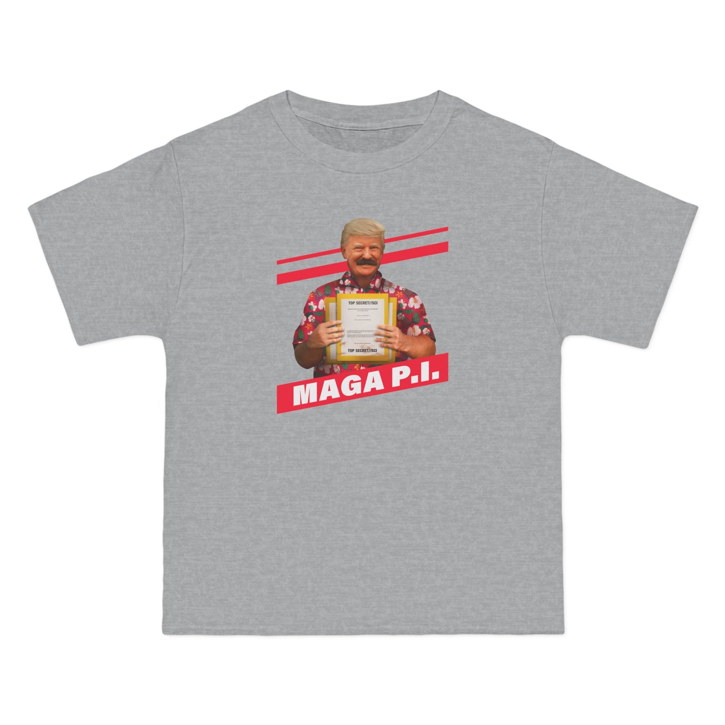 Maga P.I. (Donald Trump) - Men's Heavyweight T-Shirt