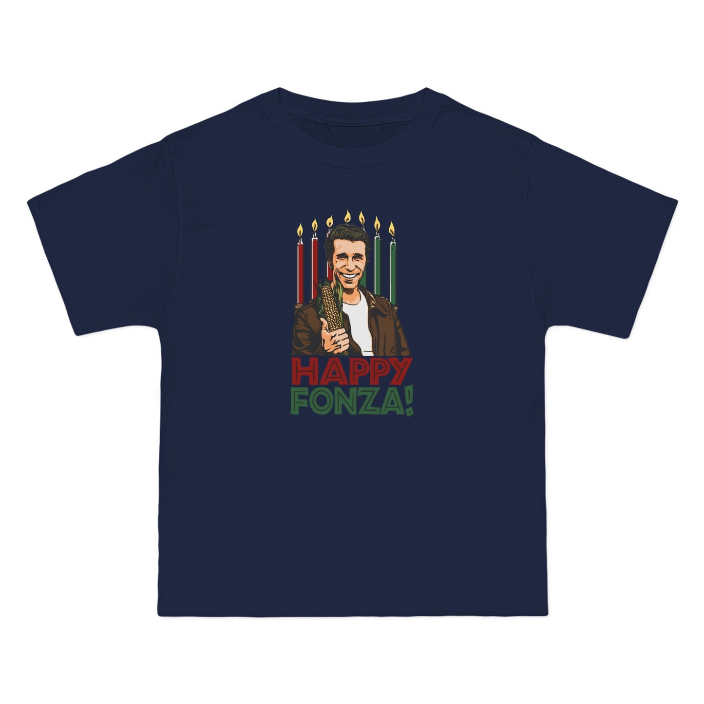 Happy Fonza! - Men's Heavyweight T-Shirt