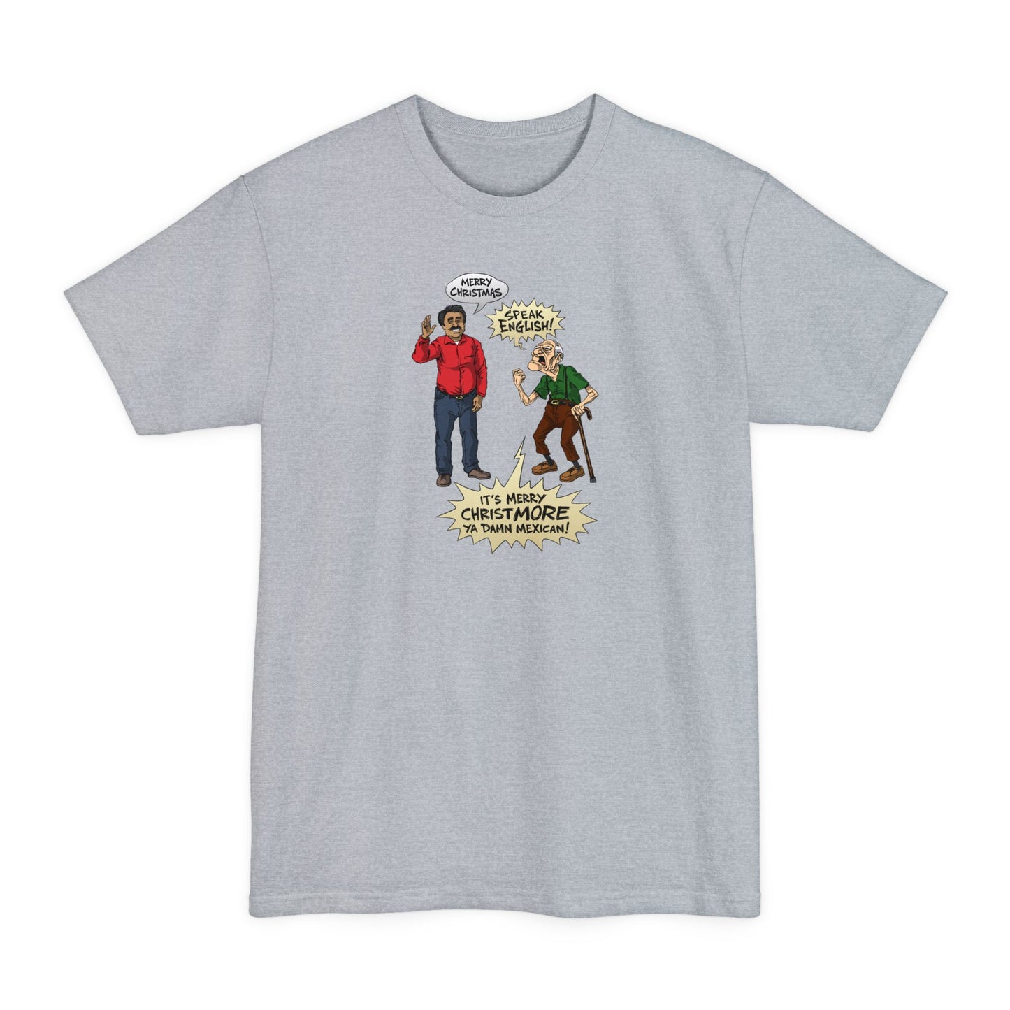 Merry Christmas Vs. Merry Christmore - Men's Tall T-Shirt