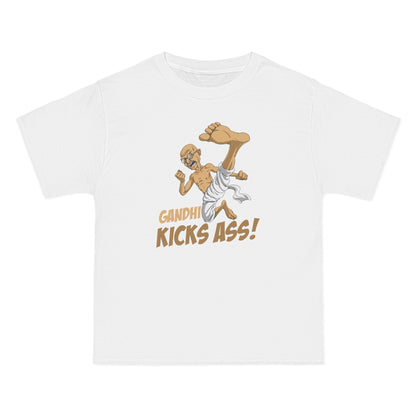 Gandhi Kick Ass - Men's Heavyweight T-Shirt