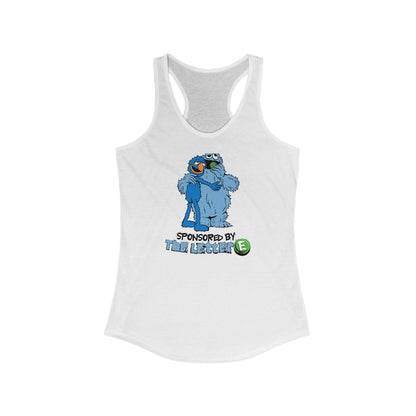 Sponsored By The Letter E - Women’s Racerback Tank