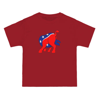 Democratic Donkey (Head Up Its Ass) - Men's Heavyweight T-Shirt