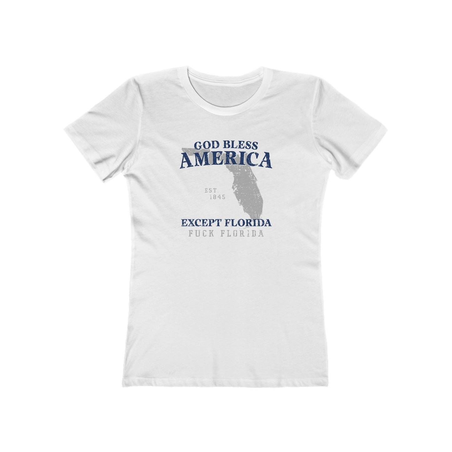 God Bless America Except (State) - Women's T-Shirt