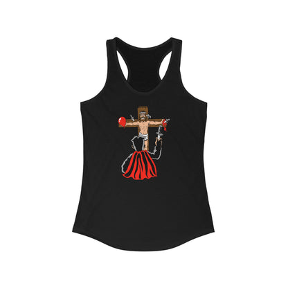 Jesus/Magician/Knives  - Women’s Racerback Tank