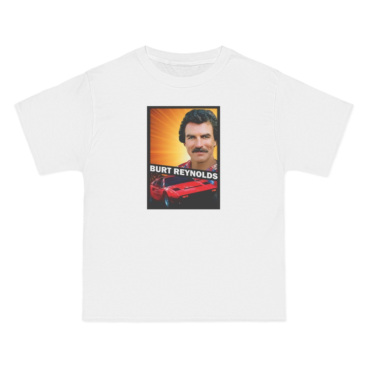 Burt Reynolds (Tom Selleck) - Men's Heavyweight T-Shirt