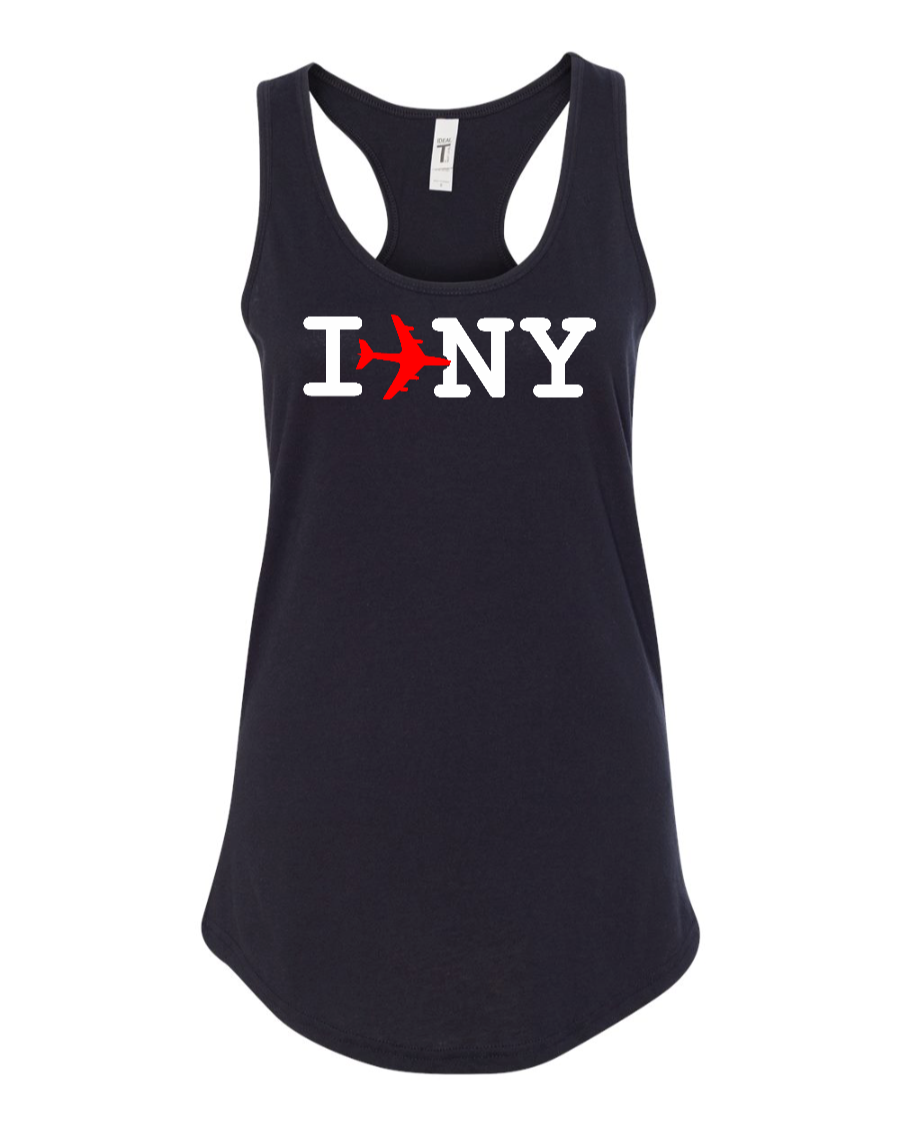 I Plane NY - Women's Racerback Tank