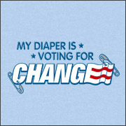 MY DIAPER IS VOTING FOR CHANGE