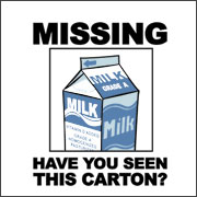 MISSING - HAVE YOU SEEN THIS CARTON?